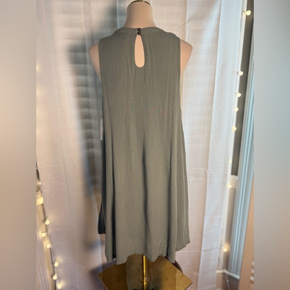Skylar & Jade Boho Green Relaxed Tunic Dress - Picture 3 of 8